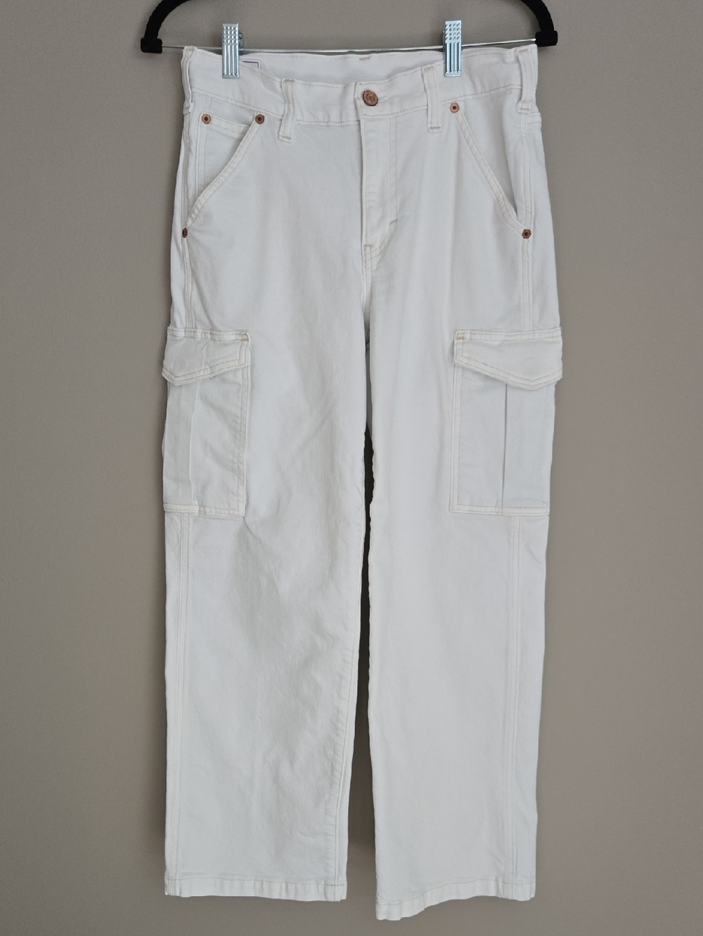 GAP White Women's Cargo Pants with Utility Pockets